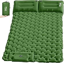 HiiPeak Double Sleeping Pad for Camping - Ultralight Camping Mattress with Pillow, Built-in Foot Pump, Compact Inflatable 2-Person Portable Mat for Backpacking, Hiking, Car Traveling, Beach, Tent product image