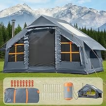 Inflatable Camping Tent,Easy Set up with Electric Air Pump, Waterproof Blow Up Tent for Adults, Portable Outdoor for Camping&Hiking product image