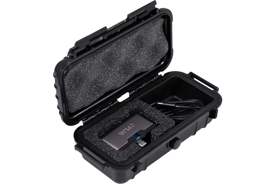 CASEMATIX Thermal Camera Case Compatible with FLIR One Pro and Gen 3 Thermal Imager Topdon Tc002C Fluke TC01B TC01A Thermal Imaging Cameras for IOS and Android, Waterproof Case Also Fits Cables product image