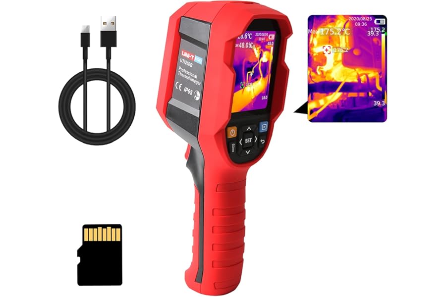 UNI-T UTi260B Thermal Camera Imager 49152Pixels 256x192 IR Resolution Handheld Infrared Camera Thermal Imaging IP65 2 Meter Drop Rechargeable product image