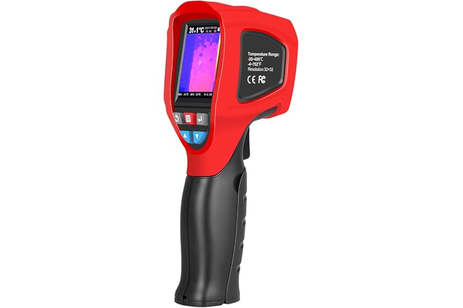 Thermal Imaging Camera 320 x 240 Pixels, Handheld Thermal Camera with Micro SD Card, High Accuracy Thermal Imaging Device for Electrical/Mechanical Building and HVAC Applications product image