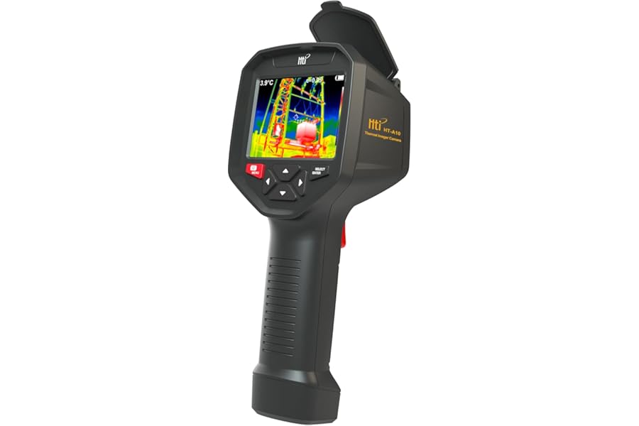 HT-A10 Thermal Imaging Camera - Precision Vision with 256x192 IR Resolution, Enhanced 3.5" Color LCD Screen, WiFi Wireless Connectivity, Versatile 5 Color Palettes, Sleek Handheld Design product image