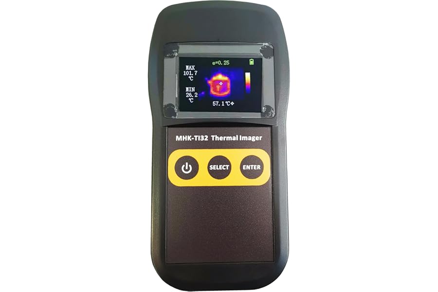 Pocket Thermal Camera Infrared Water Leak Detector,32x24 IR Resolution,128x96 TISR Resolution for Building,HVAC,Plumbing,Home Maintenance,Auto,Farm,-40°F to 572°F Infrared Thermal Imaging Camera product image