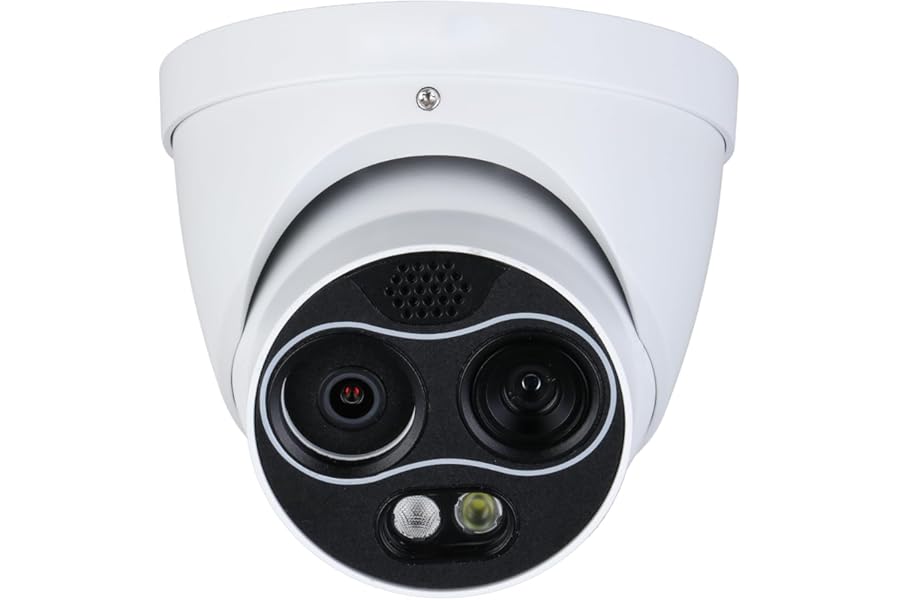 EmpireTech Thermal 4MP Mini Hybrid Turret Smart AI IP Camera Temperature Measurement,Visible and Thermal Channels Dual Image,TPC124X-AI-T-S2 (2mm-Temperature Measurement (Thermal and Visible 2mm)) product image