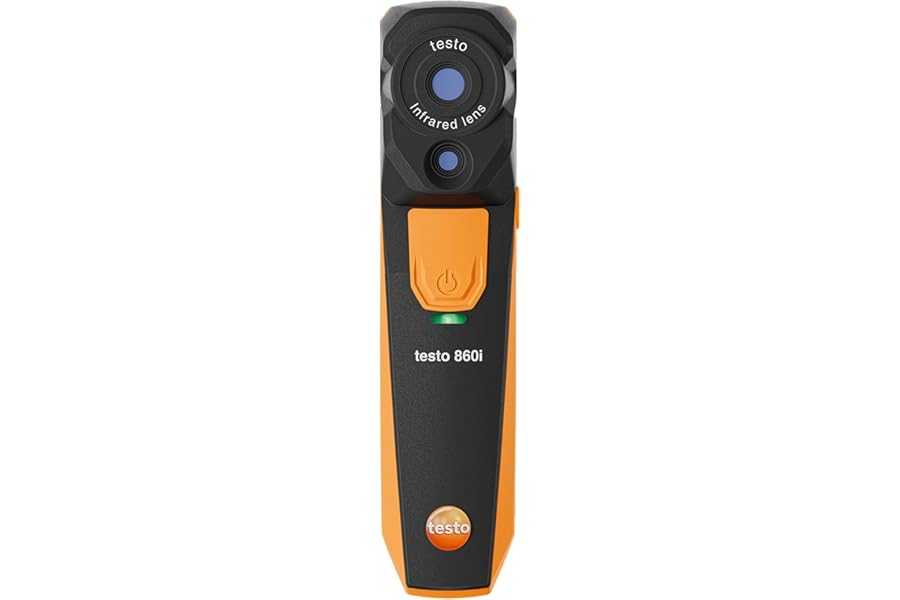 testo 860i Wireless Thermal Imaging Camera for iPhone & Android - Thermal Imager with USB-C Cable - Handheld Infrared Camera 256 x 192 Resolution & -4 to +662 °F Measurement Range product image