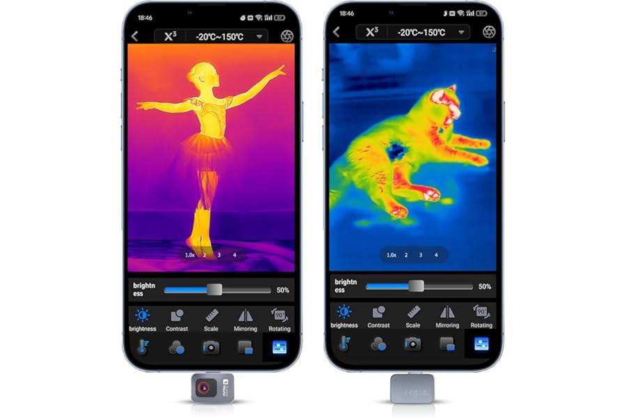 Thermal Master P2 Thermal Camera for Android, Thermal Imager with 512 × 384 Super IR Resolution, 1.5℃ PCB Accuracy, -4℉ to 1112℉ Thermal Imaging Camera (P2 Android) product image
