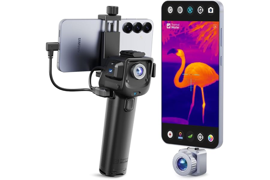 Thermal Master Thermal Camera for Android, X2 Thermal Night Vision Monocular for Phone, 950-Yard Detection Range, 512×384 X³ IR Resolution, 50Hz, Thermal Scope for Wilderness Rescue product image