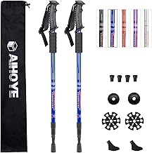Aihoye Hiking Trekking Poles, 2 Pack Collapsible, Lightweight, Anti Shock, Walking Sticks, Adjustable Hiking Pole for Men and Women product image