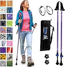 York Nordic Motivator Walking Poles for Balance and Rehab - Patented Stability Grips - Lightweight, Adjustable, and Collapsible - 2 Pieces Adjustable w/flip Locks - Heights 4'6" up to 6'2" - 230 lbs product image