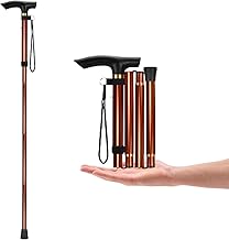 Aluminum Alloy Walking Sticks & Foldable Anti-Slip Hiking Stick - Length Adjustable for Elderly product image