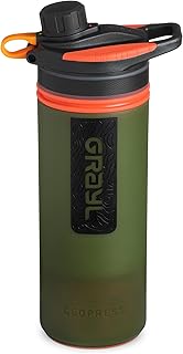 GRAYL GeoPress 24 oz Water Purifier Bottle - Filter for Hiking, Camping, Survival, Travel (Oasis Green) product image