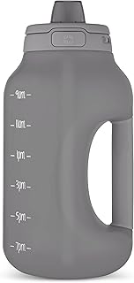 Ello Hydra 64oz Half Gallon Water Jug with Handle and Motivational Time Markers for All Day Hydration, Plastic Reusable Water Bottle with Straw and Locking, Leak Proof Lid, BPA Free product image