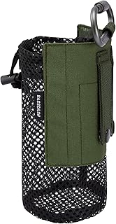 BASSDASH Tactical Molle Water Bottle Pouch with Carabiner Foldable Mesh Holder Bag for Travel Fishing Hunting Hiking Outdoor Activities product image