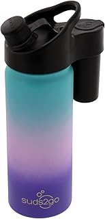 Suds2Go Stainless Steel Water Bottle and Portable Hand Washing Station, Insulated Leakproof Bottle with Foam Dispenser for Outdoor Use, As Seen on Shark Tank product image