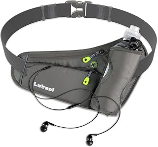 Running Belt, Waterproof Hydration Belt with Water Bottle Holder Hiking Walking Waist Pack Reflective Adjustable Fanny Pack Compatible for Phone Waistband Outdoor product image