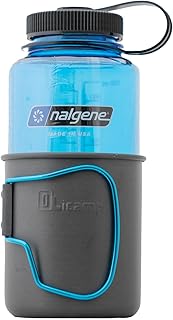 Olicamp Space Saver Mug Nalgene Sustain Tritan BPA-Free 32oz Wide Mouth Water Bottle Combo, Slate Blue product image