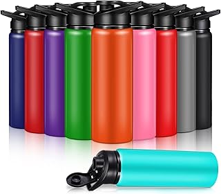 Mimorou 25oz Reusable Aluminum Water Bottles Bulk Multicolor Outdoor Sports Water Bottles for Travel, Gym, Hiking, Cycling, Camping, Fishing, Snap Lid product image