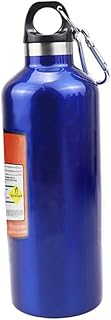 Thermoses Water Bottle Stainless Vacuum Cup 17oz Nitrogen Bottle Type Thermal Cold Insulation Reusable Sports Water Bottles Leak Proof Carabiner Included Easy to Carry Work Sports Outdoor Hiking(Blue) product image