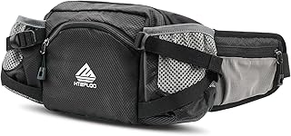 Fanny Pack Waist Bag with Water Bottle Holder for Men Women Running Hiking Travel Dog Walking Workout Cycling Outdoor (Black) product image