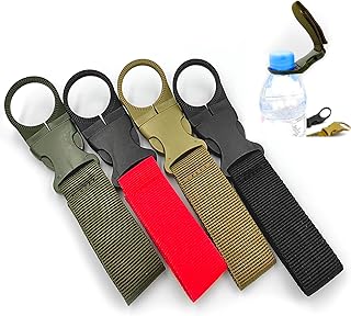 lightstar 4pcs Hanging Bottle Buckle Clip Carabiner, Portable Mineral Water Bottle Clip for Outdoor Camping Hiking Traveling product image