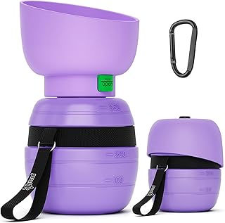 Pecute Portable Dog Water Bottle, 2 in 1 Cat Dog Travel Water Bottle Bowl Leakproof with Double Seal, BPA Free, Lightweight, Pet Small Animal Water Bottel Dispenser for Outdoor Walking Hiking Travels product image