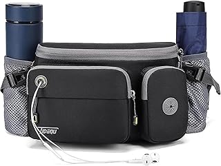 TUDEQU Hiking Fanny Pack for Men Women Large Hiking Waist Packs Adjustable Mens Fanny Pack Crossbody with Water Bottle Holders Waist Bag for Men for Travel Running Cycling product image