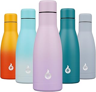BJPKPK Insulated Water Bottle 12oz Small Stainless Steel Water Bottles Reusable Metal Thermal Keep Cold and Hot,Dreamy Purple product image