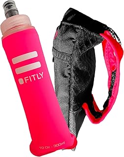 FITLY Soft Flask - Shrink As You Drink Soft Water Bottle for Hydration Pack - Folding Water Bottle Ideal for Running, Hiking, Cycling, Climbing & Rigorous Activity product image