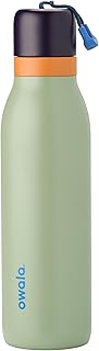 Owala FreeSip Twist Insulated Stainless Steel Water Bottle with Straw for Sports and Travel, BPA-Free, 18-oz, Blue/Green (Camo Cool) product image