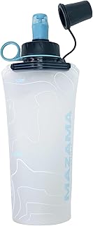 Mazama Aqua Bend Collapsible Soft Sport Water Bottle/Flask/Canteen. Ultralight and Eco-Friendly. Ideal for Running, Hiking, Cycling, Climbing. Fits Most Hydration Vests (Glacier, 500ml) product image