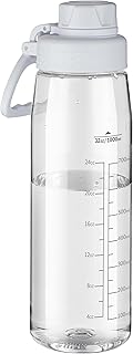 32oz Clear Water Bottle - BPA-Free Tritan Plastic, Fast Flow Spout Lid, Wide Mouth & Leakproof Design Hiking Water Bottle Suitable for Travel, Outdoors, Gym, Travel, Home, School(Clear) product image