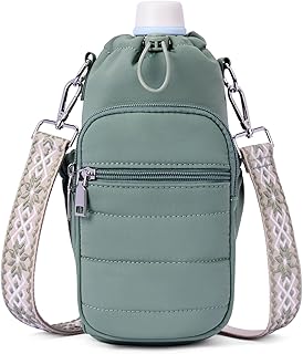 Water Bottle Bag 40 oz Crossbody Holder for Walking Hiking Insulated Carrier Purse with Adjustable Strap product image