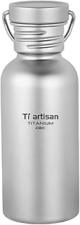 Titanium Water Bottle Sport Bottle Ultralight Leakproof for Outdoor Camping Hiking (430ml) product image