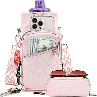 Water Bottle Carrier Bag with Strap, Water Bottle Holder Crossbody Bags for Women Men for Walking, Hiking,Cycling product image