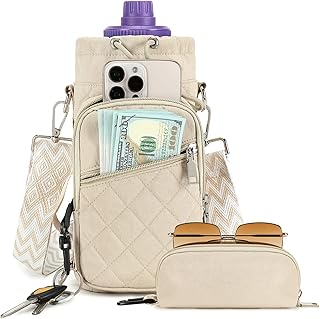 Water Bottle Carrier Bag with Strap, Water Bottle Holder Crossbody Bags for Women Men for Walking, Hiking,Cycling product image