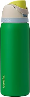 Owala FreeSip Insulated Stainless Steel Water Bottle with Straw, BPA-Free Sports Water Bottle, Great for Travel, 32 Oz, Putting Green product image