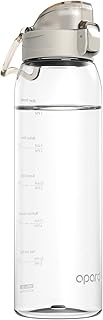 Opard Zip 32oz Plastic Water Bottle Dishwasher Safe, Leakproof Flip-Top Lid, BPA Free Tritan, Wide Mouth Reusable Sports Water Bottle for Gym Hiking Commuting Outdoor Travel and School product image