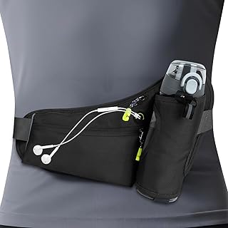 Hydration Belt,Running Water Bottle Belt for Women & Men - Hydration Fanny Pack with Water Bottle Holder for Hiking, Walking, Gym | Lightweight Waist Pack for Running, Fitness, Marathon Essentials product image