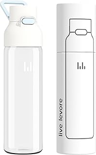 26oz Clear Water Bottle, Leak Proof One-Hand Open Flip Lid, Cup Holder Compatible, BPA-Free USA Tritan Plastic, Dishwasher Safe for Office, School, Gym & Outdoor Use (1 Pack) product image