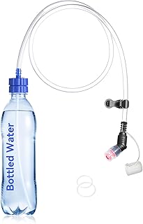 Hydration Adapter Kit Upgraded - Convert Bottled Water into a Sports Drink Bottle, Compatible with Most Threaded Tops for Camping, Hiking, Cycling, Backpacking, Travel & Outdoor Adventures product image