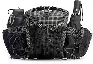 Fanny Pack Waist Bag for Men Women Hiking Daypacks with 2 Water Bottle Holder Trekking Waist Pack Waterproof Dog Walking Bag for Outdoor Travel Cycling Climbing Walking (Bottle Not Included) product image