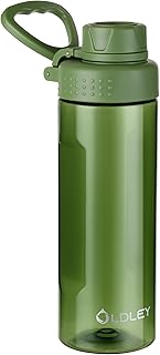 OLDLEY Water Bottles 20oz BPA Free Tritan Water Bottle with Carry Handle and Spout Lid, Leakproof Kids Water Bottle for Home,Travel, School, Outdoors, Olive Green product image