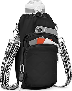 Water Bottle Bag Crossbody，Insulated Water Bottle Purse Crossbody Water Bottle Holder with Strap 40 oz product image
