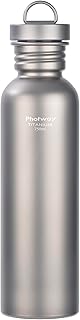 25oz Titanium Water Bottle, Ultralight Single Wall Titanium Flask for Boiling Water, Leakproof Sports Bottle for Camping, Hiking, Cycling & Outdoor Use product image
