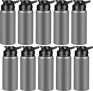 CHENGU Water Bottle Bulk 20 oz Aluminum Reusable Bottles Lightweight Snap Lid Water Cups Easy Carry Leak Proof Travel Tumbler for Gym Sports Camping Hiking Fishing product image