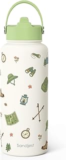 Hiking Lover Gift for Women, Water Bottle Stainless Steel 32oz with Lid & Straw, Insulated Bottles Gifts for Hikers Girls Friends Teens Birthday Christmas product image