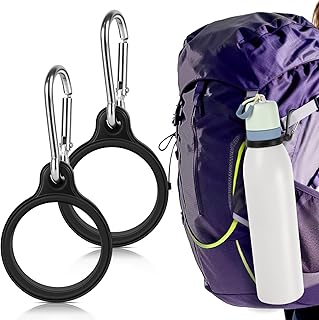 Water Bottle Clip with Carabiner, Compatible with Owala Freesip Twist 18oz/24oz, Durable Silicone Small Mouth Secure Hanging Water Bottle Holder Handle for Outdoor Hiking, Climbing, Camping product image