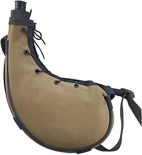 Portable Army Canteen, Leakproof Flat Water Bottle with Strap for Hiking & Camping/11x5.5 Inch product image