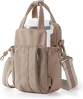 Water Bottle Holder Bag with Strap for 32 oz 40 oz, RFID Crossbody Water Bottle Carrier Bag for Walking, Travel, Gym, Hiking product image