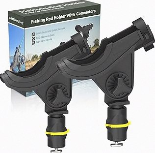 YakAttack TracPak Black Combo Kit – 2 Stackable Kayak Tackle Boxes With Track Mount Quick Release Base | Space-Saving Fishing Storage | Fits MightyMount GearTrac Rail Systems | Compact Kayaking Box product image